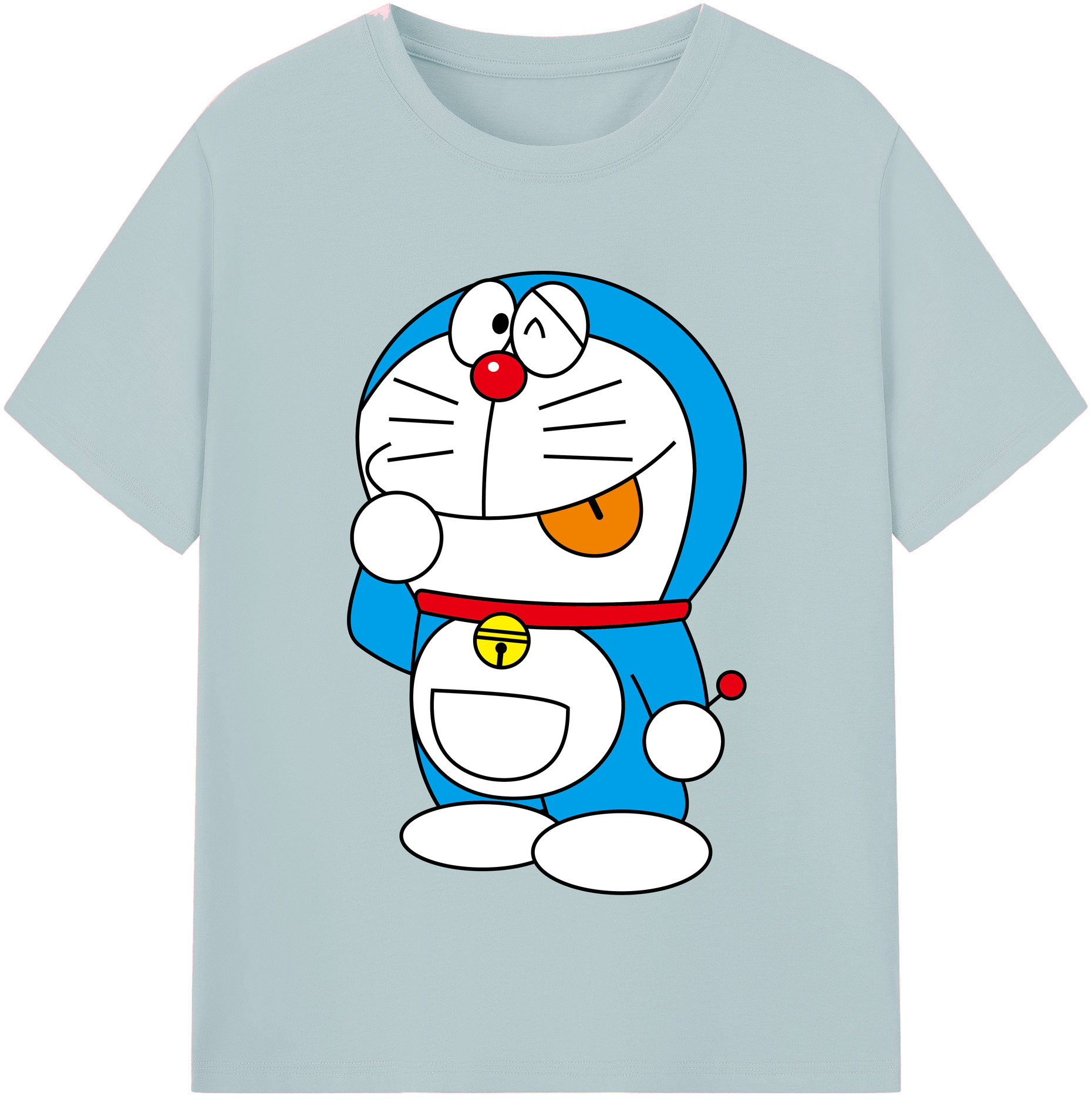 （画像用） ドラえもん Doraemon 綿100％半袖Tシャツ（フロントプリント）